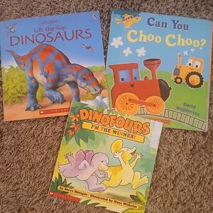 Born Lift-the-Flap Dinosaurs and Friends Book Set